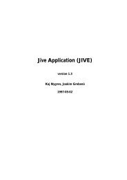 Jive Application (JIVE) - Erlang