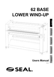 62 BASE LOWER WIND-UP Users Manual - SEAL Graphics