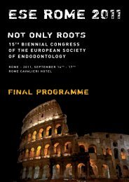ESE ROME 2011 - the European Society of Endodontology