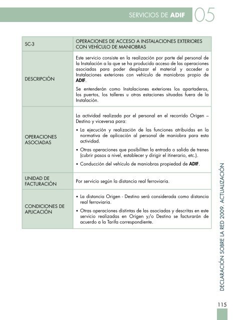 Declaración de Red - Adif