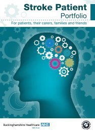 Stroke Patient Portfolio (PDF) - Buckinghamshire County Council