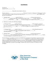 255 affidavit - First American Title Insurance Company of New York