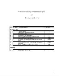 Contract for breaking of Hard Strata of lignite at Bhavnagar ... - GMDC