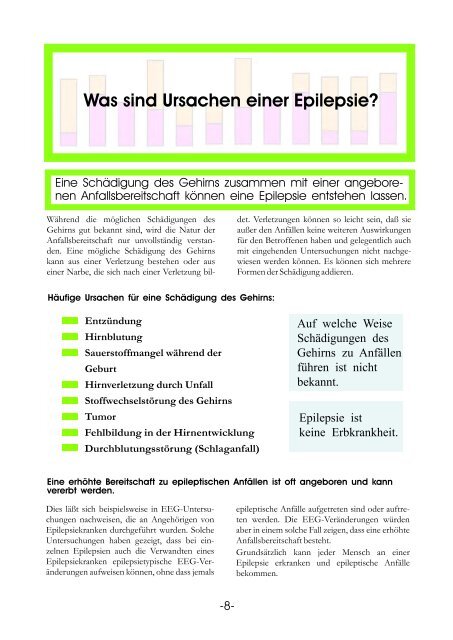 Informationstafeln Epilepsie - Krankenhaus Mara