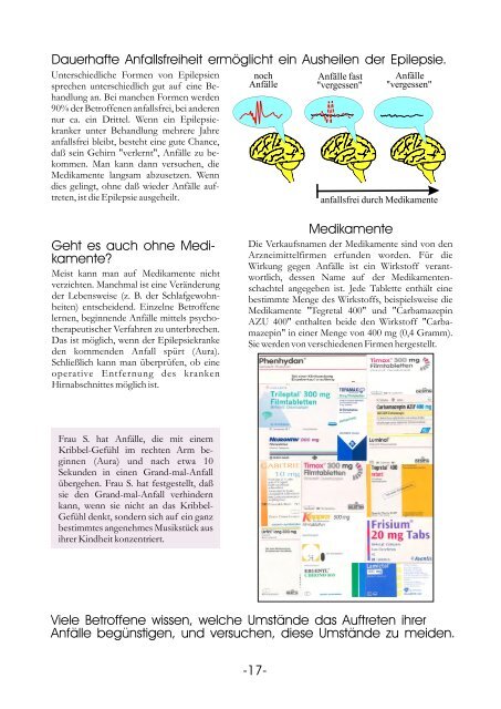 Informationstafeln Epilepsie - Krankenhaus Mara