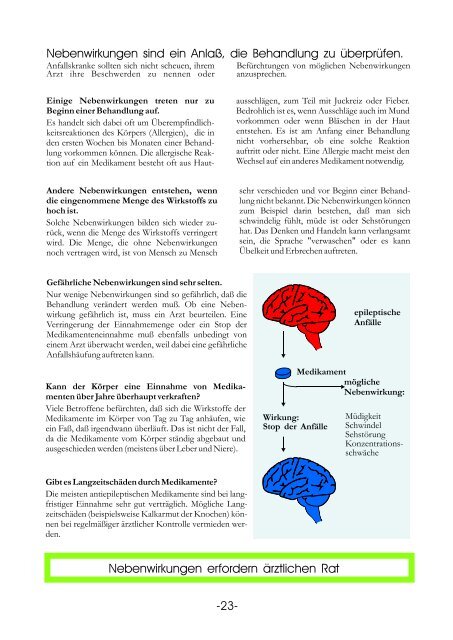 Informationstafeln Epilepsie - Krankenhaus Mara