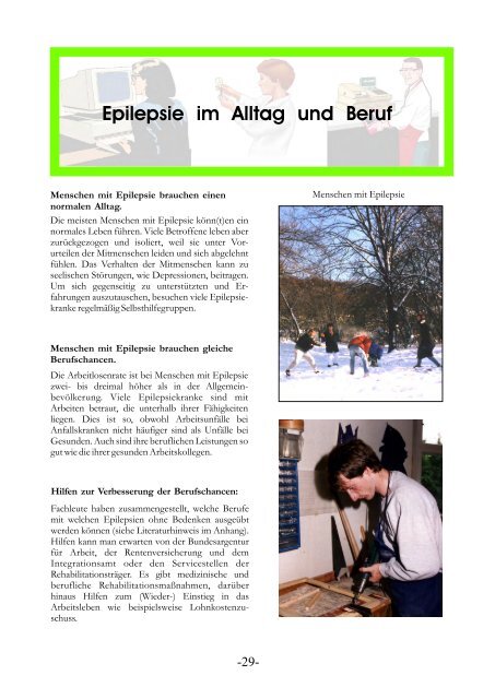 Informationstafeln Epilepsie - Krankenhaus Mara