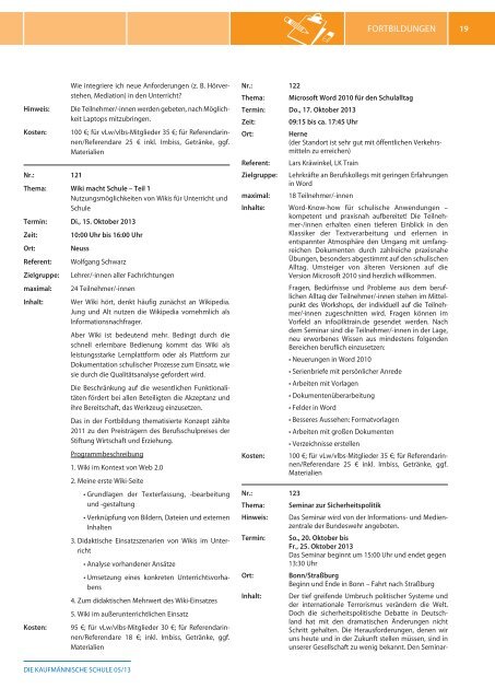 DIE KAUFMÃ„NNISCHE SCHULE - vLw NRW eV