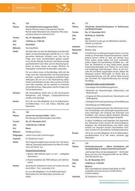 DIE KAUFMÃ„NNISCHE SCHULE - vLw NRW eV