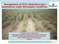 Management of PCN (Globodera spp.) populations under ...