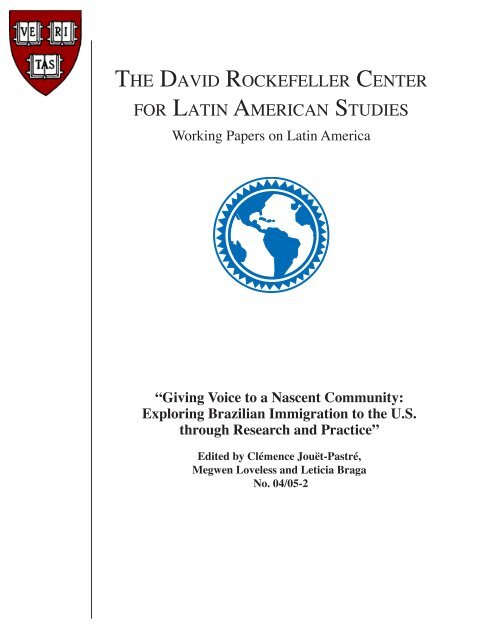 the david rockefeller center for latin american studies