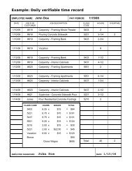 Daily verifiable time record, example and sample form