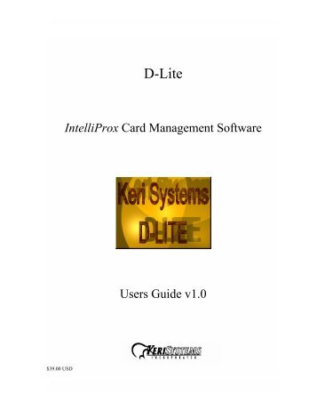 D-Lite Users Guide - Keri Systems