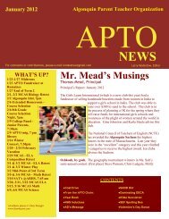 Mr. Mead's Musings - Public Schools of Northborough and ...