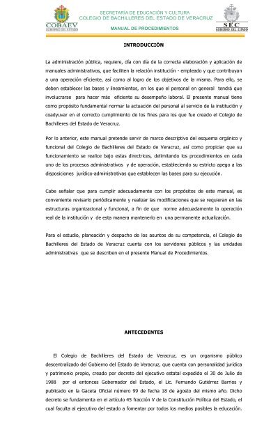 COLEGIO DE BACHILLERES DEL ESTADO DE ... - Cobaev