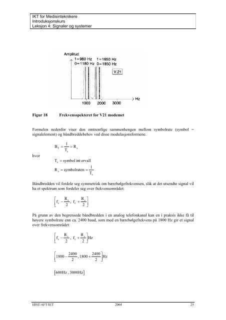 LEKSJON 4 SIGNALER OG SYSTEMER