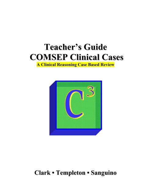 Comsep Clinical Reasoning Case Teacher S Guide Pdf