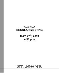 AGENDA REGULAR MEETING MAY 27 , 2013 4 ... - City of St. John's