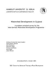 Watershed Development in Gujarat - edoc - Humboldt-UniversitÃ¤t zu ...