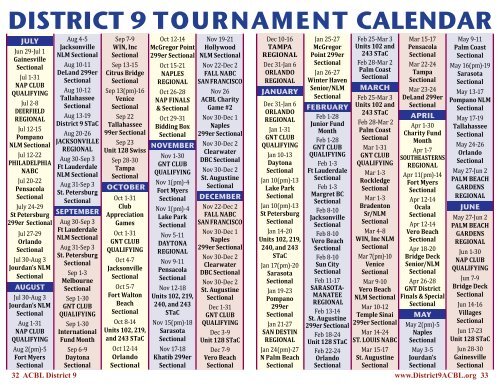 Direct cuebiDs - ACBL District 9