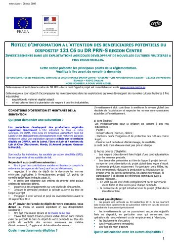 notice 121C6 - PRN-090528 - L'Europe s'engage en région Centre