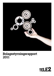 Bolagsstyrningsrapport 2011 - TELE2