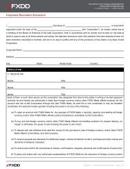 Corporate Resolution Form - Fxdd.com