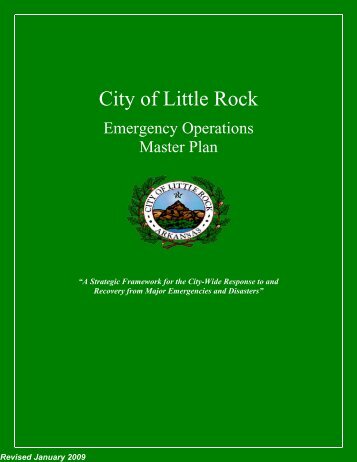Little Rock Emergency Operations Plan - City of Little Rock