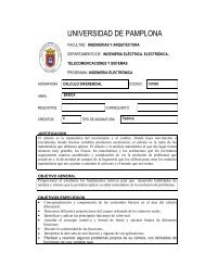 primer semestre - Universidad de Pamplona