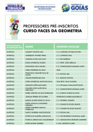 Lista de professores pré-inscritos