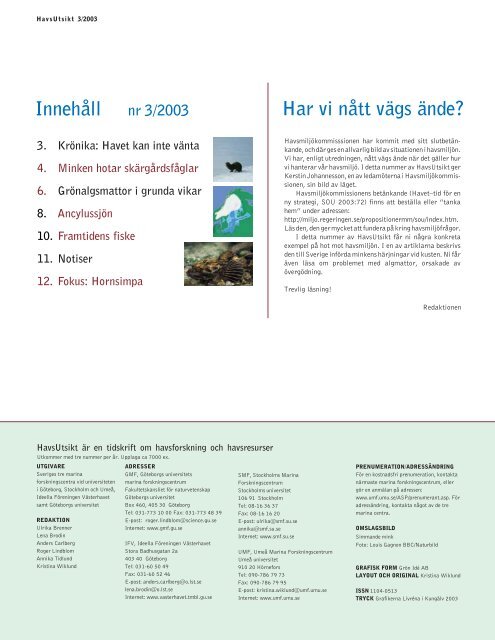 HavsUtsikt nr 3,2003 - Havet.nu