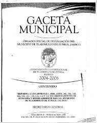GACETA MUNICIPAL - Tlajomulco de Zúñiga