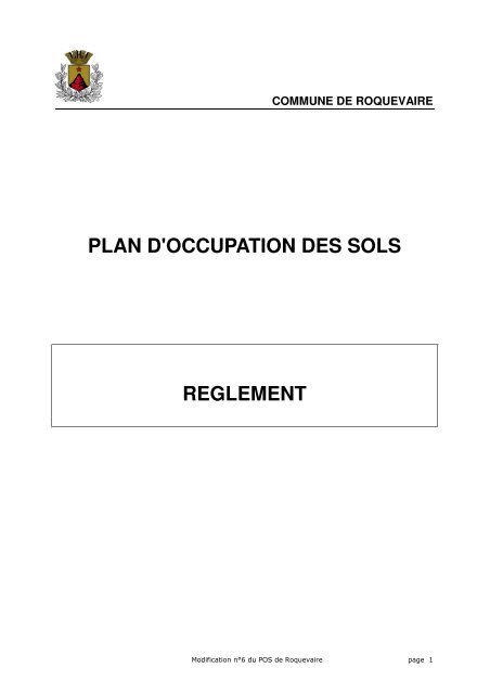 Consulter le POS - Roquevaire