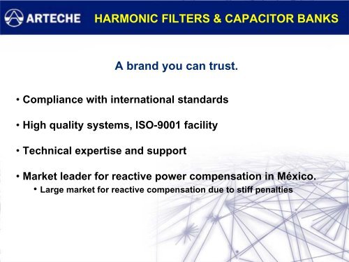 harmonic filters & capacitor banks - ECT Sales & Service