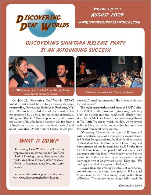 What is DDW? - Discovering Deaf Worlds