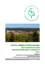 Umweltbericht 2013 der Kirchengemeinde SchÃ¶naich - SchÃ¶naicher ...