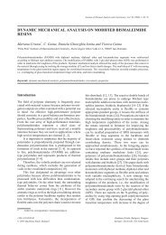 dynamic mechanical analysis on modified bismaleimide resins