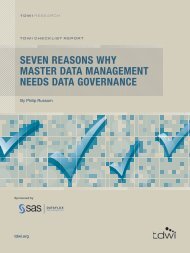 TDWI Checklist Report: Seven Reasons Why Master Data ... - SAS