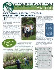 CONSERVATION - Hunterdon Land Trust