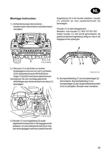 BMW 5er Limousine (E39) D Montage- und ... - Autoteilefrau.eu