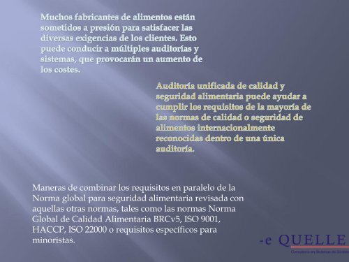 Sistemas Integrados de GestiÃ³n en la Industria Alimentaria