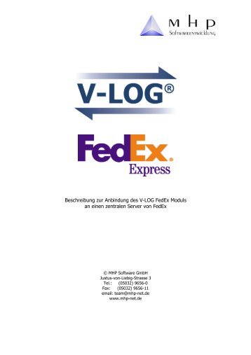 Beschreibung zur Anbindung des V-LOG FedEx Moduls an einen ...