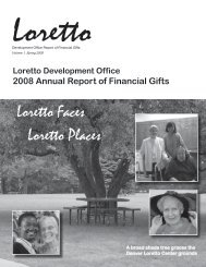 Loretto Faces Loretto Places - Loretto Community
