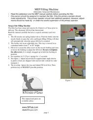 MEP Filling Machine - St. Patrick's of Texas