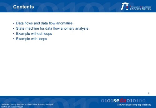 data flow anomaly