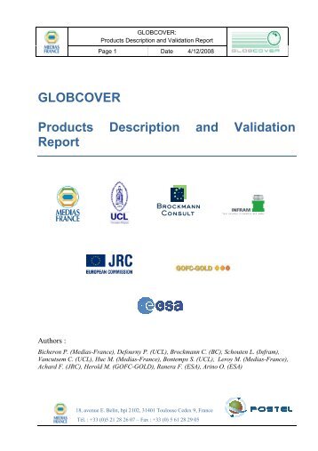 GLOBCOVER Products Description and Validation Report