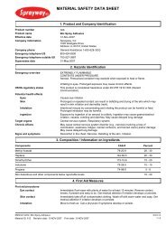 Sprayway 366 66c Spray Adhesive MSDS