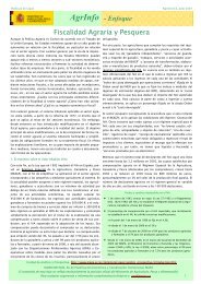 Agrinfo Enfoque nÂº3 (julio 07). Fiscalidad Agraria y Pesquera