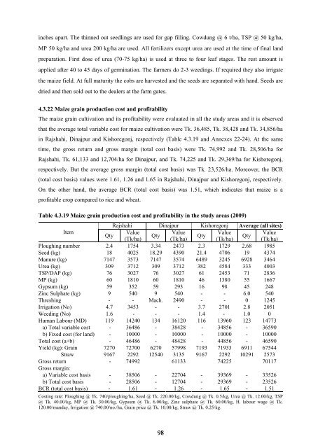 Studies on Policy Option for Quality Seed Production and ... - NFPCSP