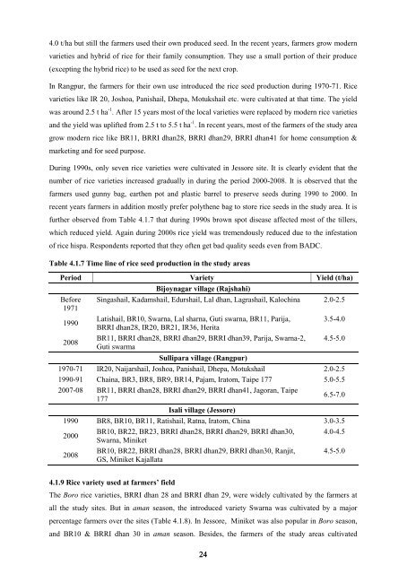 Studies on Policy Option for Quality Seed Production and ... - NFPCSP